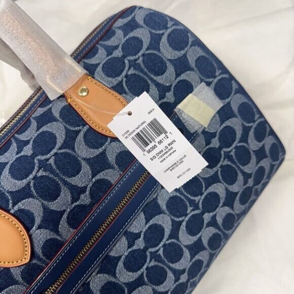 Coach Rowan Large Satchel Bag In Signature Denim Canvas CY699 NWT original Pack - Picture 4 of 10